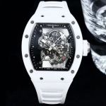 RICHARD MILLE Factory Richard Mille RM055 White ceramic case Diameter 49.9mm watch